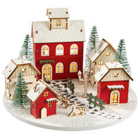DEKOHAUS  - Rot/Multicolor, LIFESTYLE, Holzwerkstoff (21,5/13cm) - X-Mas