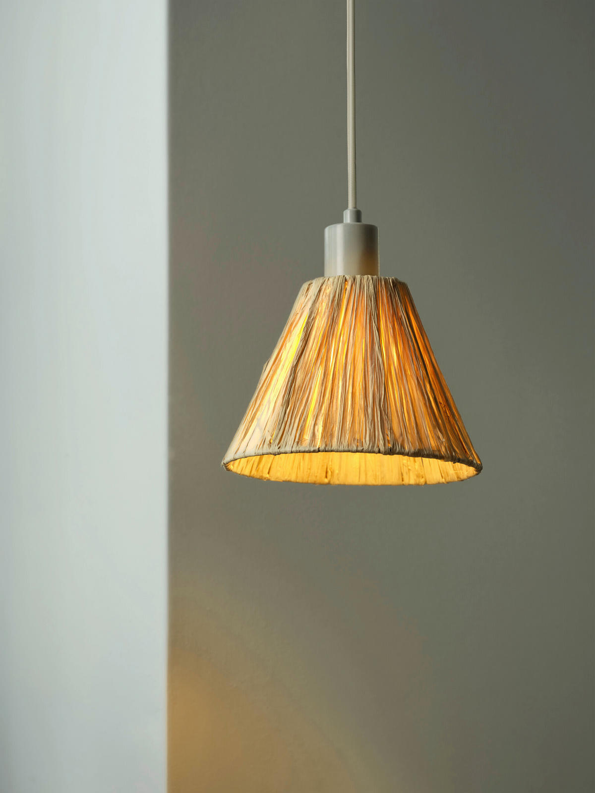 HÄNGELEUCHTE 20/125 cm  - Natur, Naturmaterialien/Metall (20/125cm) - Osram