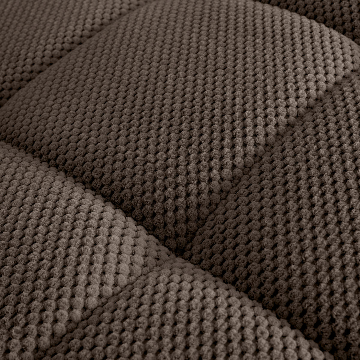 LIGGFÅTÖLJ i vävt tyg brun  - brun/svart, Modern, textil/plast (68/80/167cm) - MID.YOU