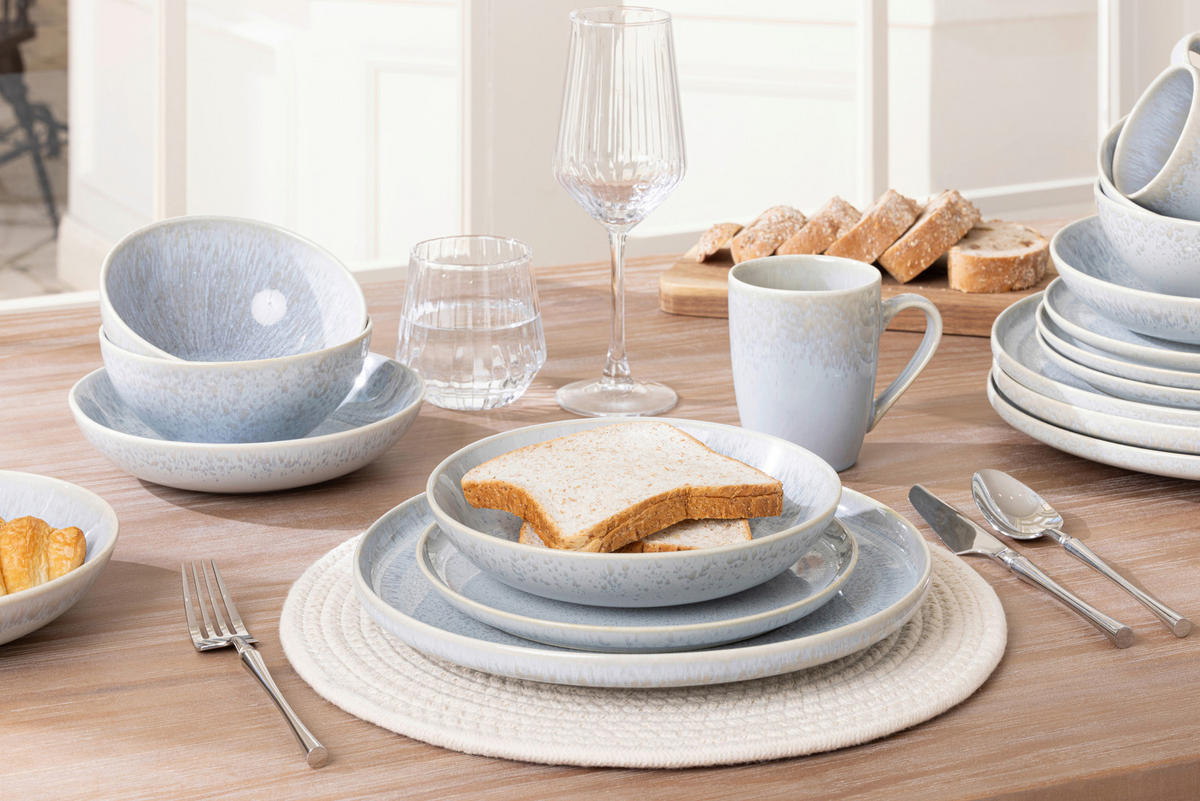 KOMBI SERVIS    20-dijelni   GLOSSY  - plava, Trend, keramika - Novel