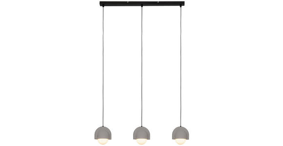 HÄNGELEUCHTE 80/13/114 cm - Schwarz/Weiß, Trend, Glas/Keramik (80/13/114cm) - Novel