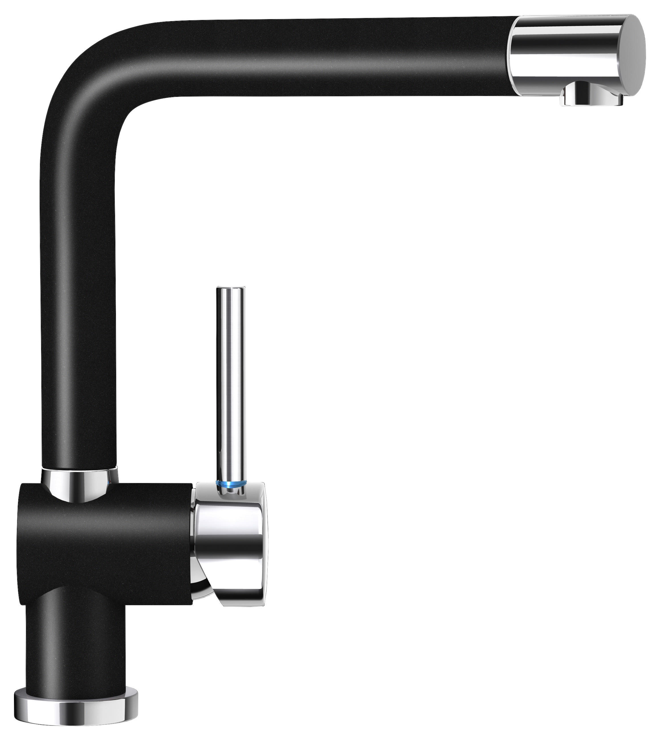 KÜCHENARMATUR 547001PUR  - Schwarz, Basics, Stein/Metall (5/31/22cm) - Schock