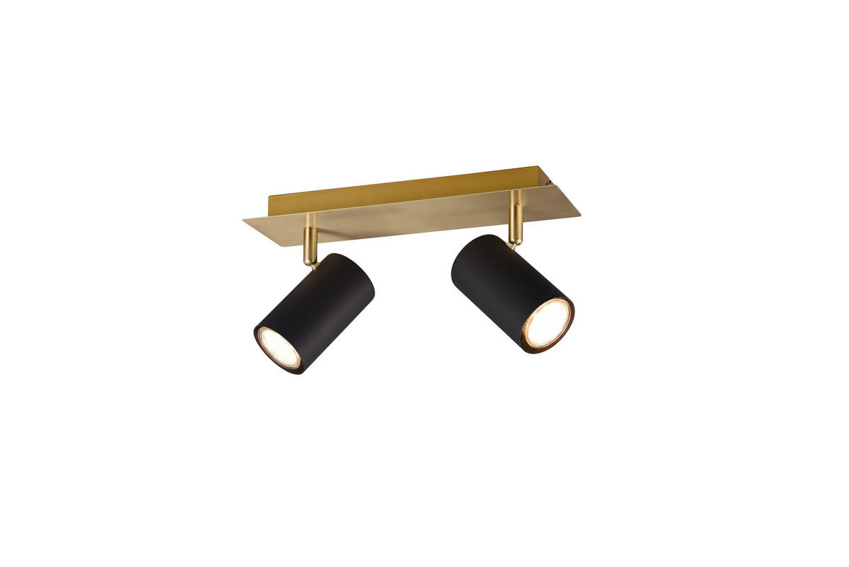 STRAHLER 30/9/15 cm   - Goldfarben/Schwarz, Basics, Metall (30/9/15cm) - Trio Leuchten