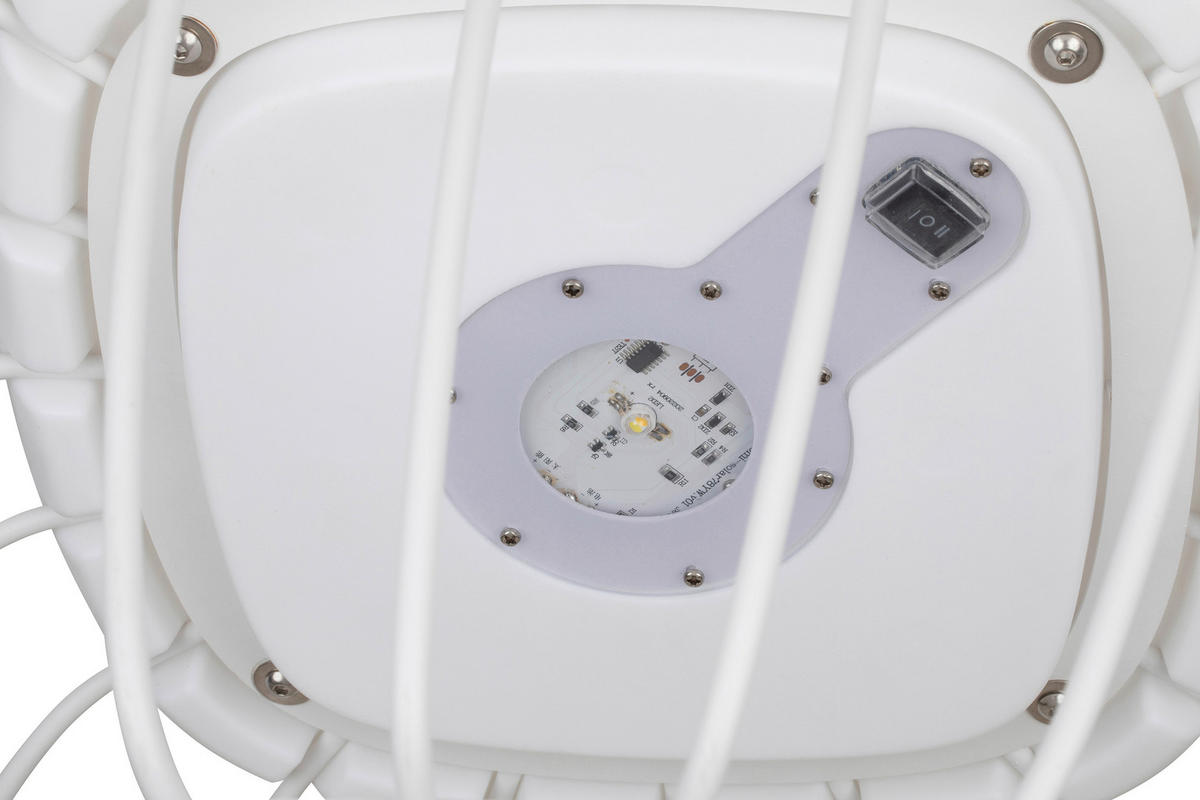 AUßENLEUCHTE 40/30 cm   - Weiß, Trend, Kunststoff/Metall (40/30cm) - Novel