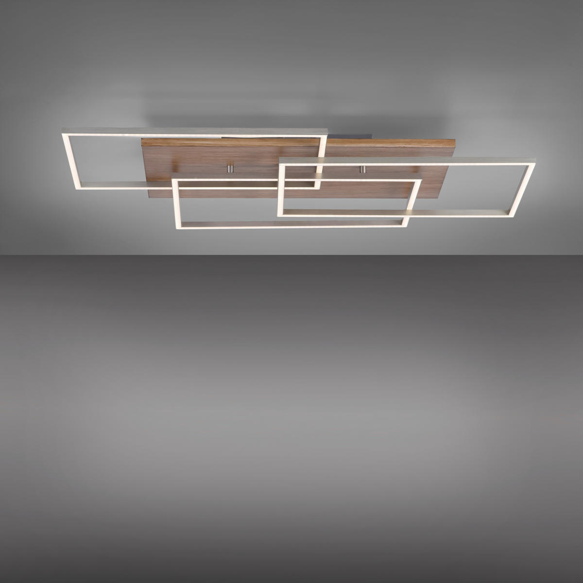 STROPNÍ LED SVÍTIDLO, 82/50 cm  - Lifestyle, kov/dřevo (82/50cm)