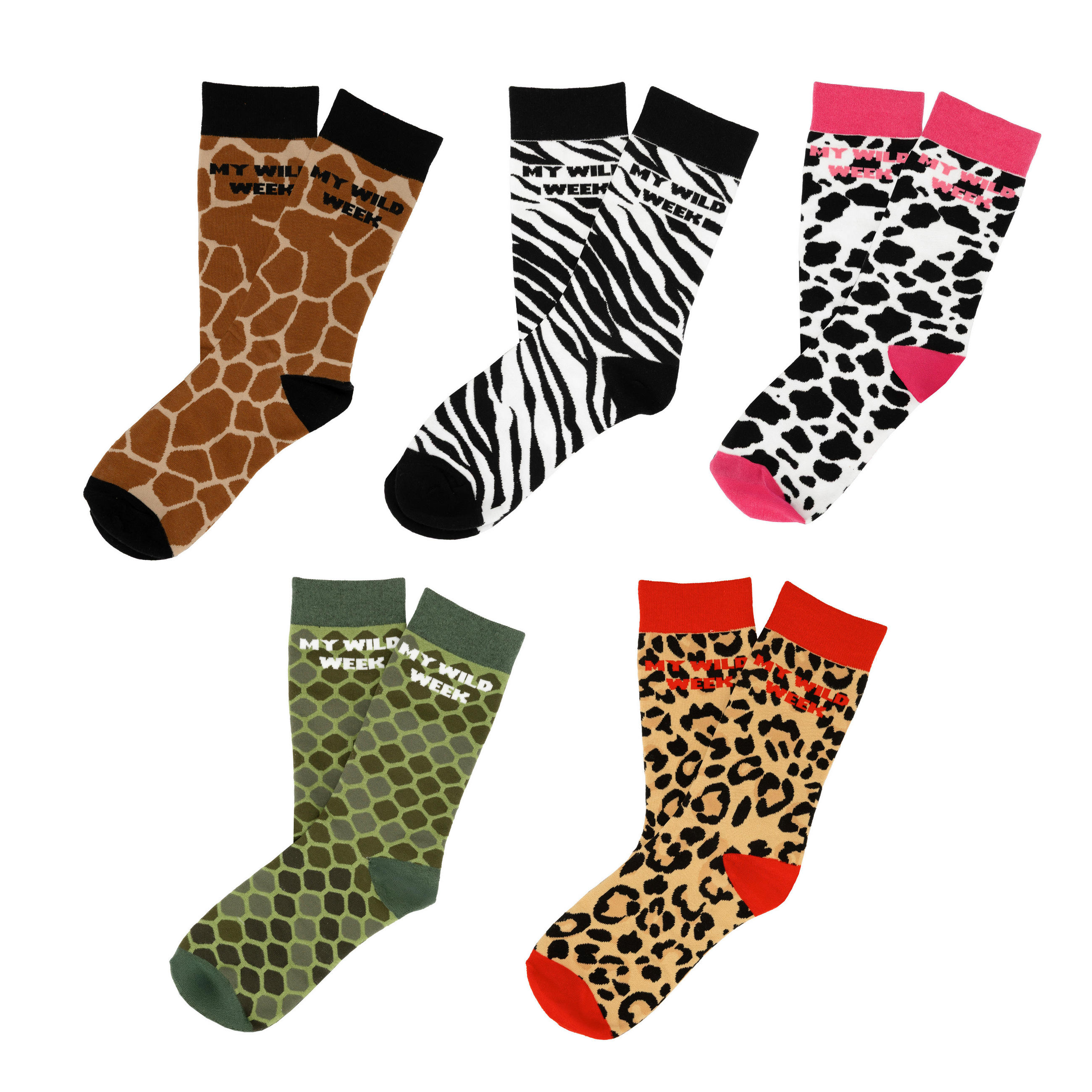 SOCKEN  - Waldgrün/Hellbraun, Trend, Textil (15/6/10cm)