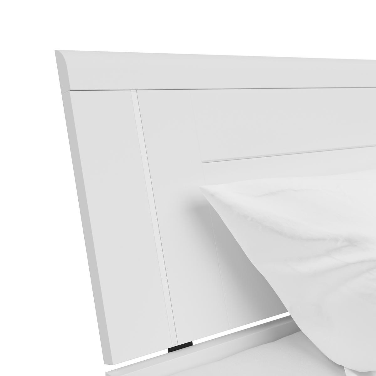 STAURAUMBETT 180/200 cm  in Weiß  - Graphitfarben/Weiß, KONVENTIONELL, Holzwerkstoff (180/200cm)