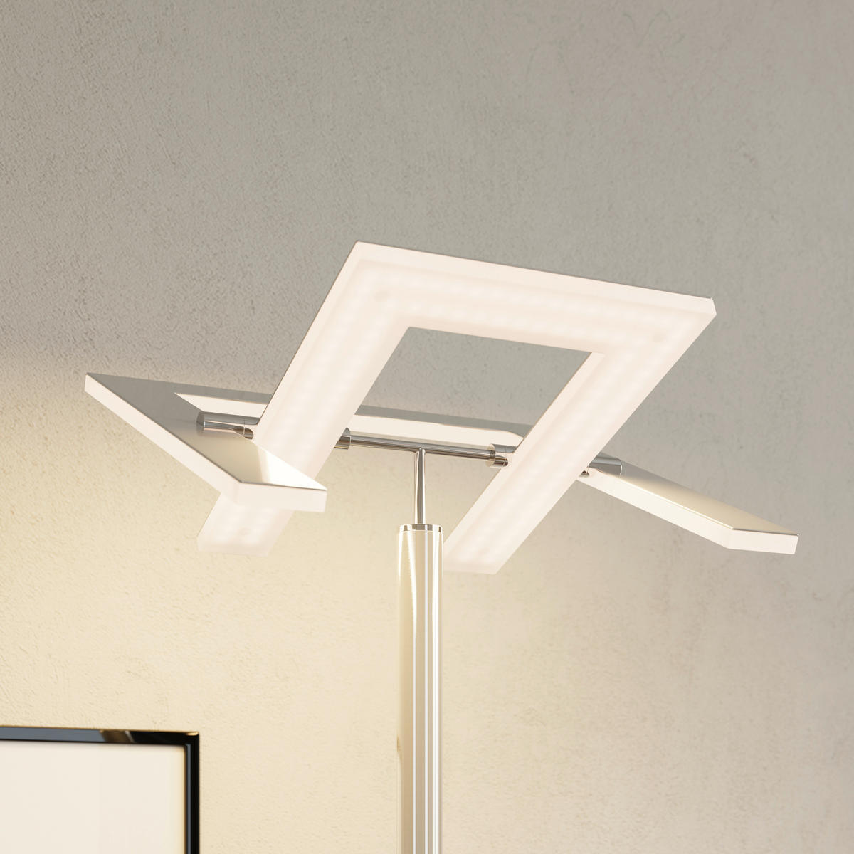 LED-DECKENFLUTER Niko 35/180 cm  - Nickelfarben, KONVENTIONELL, Kunststoff/Metall (35/180cm) - Dieter Knoll