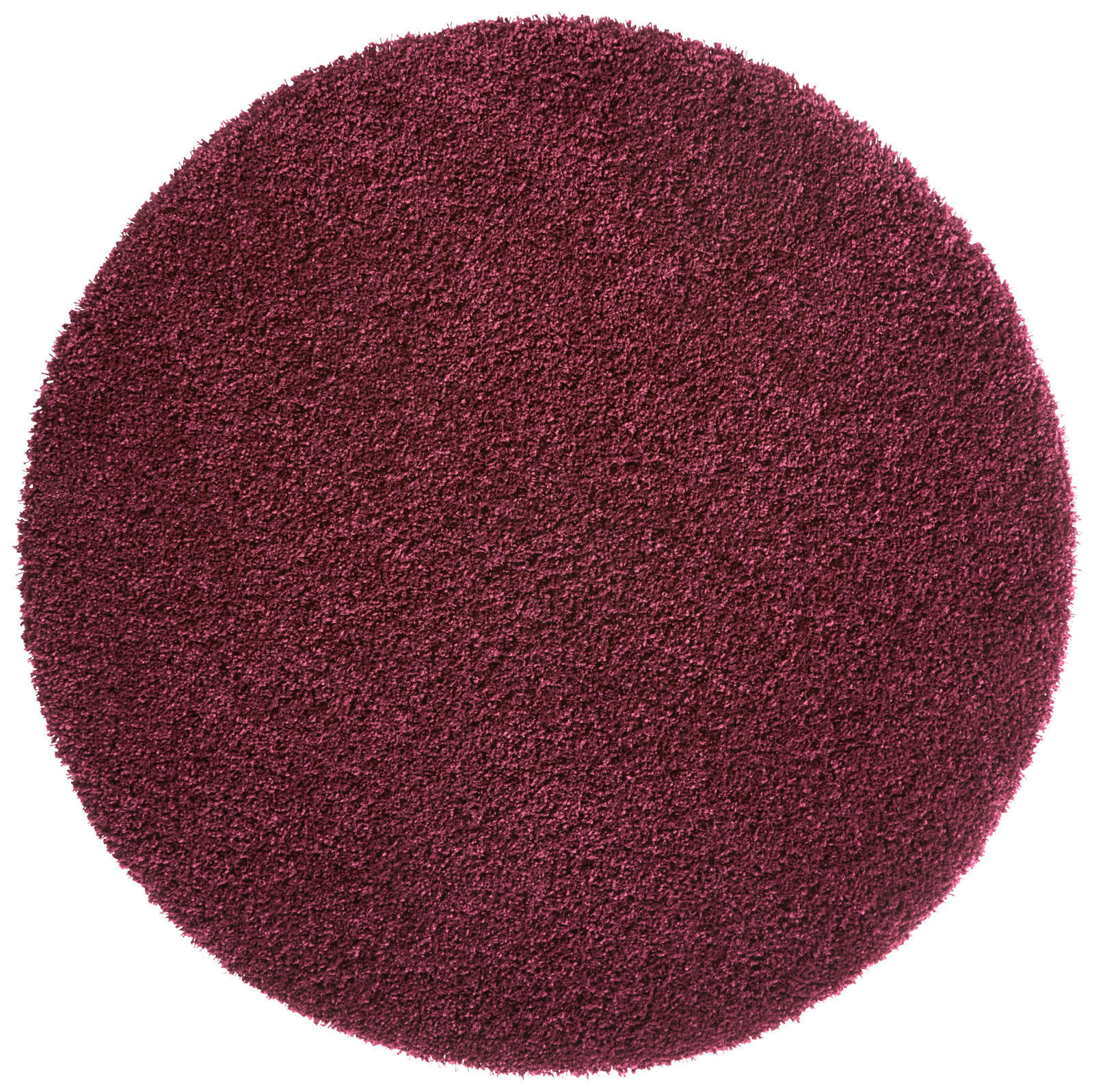 HOCHFLORTEPPICH 120 cm Bordeaux rund  - Bordeaux, Basics, Textil (120cm) - Novel