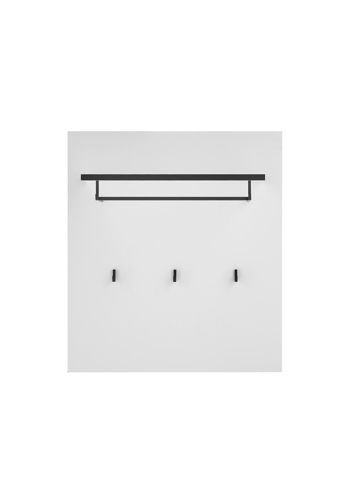 GARDEROBENPANEEL  in 79/89/25 cm  - Anthrazit/Weiß, MODERN, Holzwerkstoff (79/89/25cm) - MID.YOU