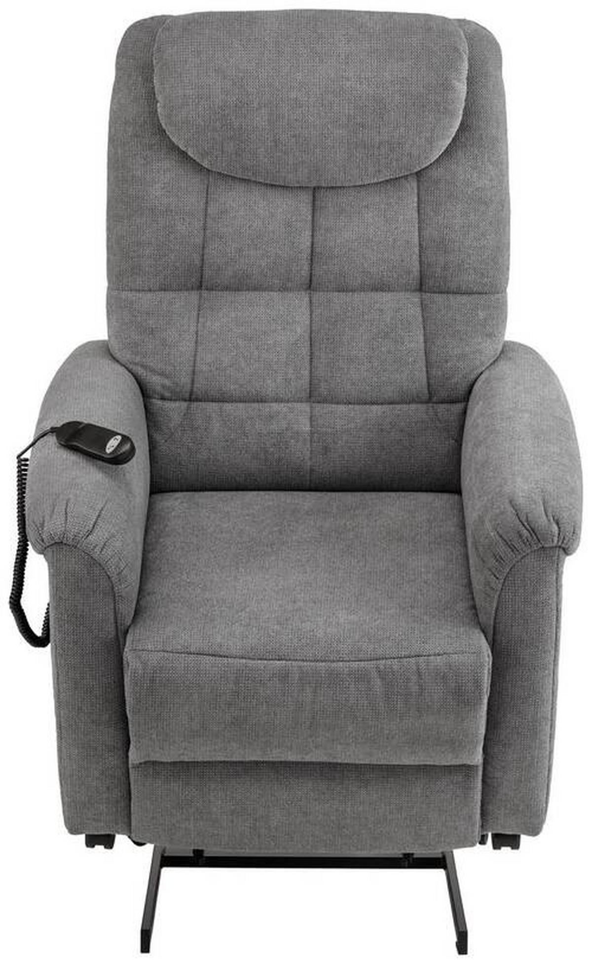 FERNSEHSESSEL in Mikrofaser Grau  - Schwarz/Grau, Konventionell, Kunststoff/Textil (83/113/92cm) - Xora