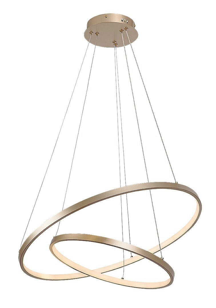 LED LUSTER  60/120 cm      - zlatna, Dizajnerski, metal (60/120cm)