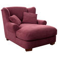XXL-SESSEL - Dunkelrot, ROMANTIK / LANDHAUS, Holz/Textil (120/101/142cm) - Cantus