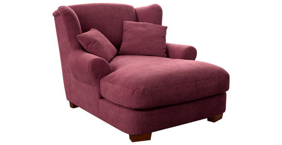 XXL-SESSEL - Dunkelrot, ROMANTIK / LANDHAUS, Holz/Textil (120/101/142cm) - Cantus
