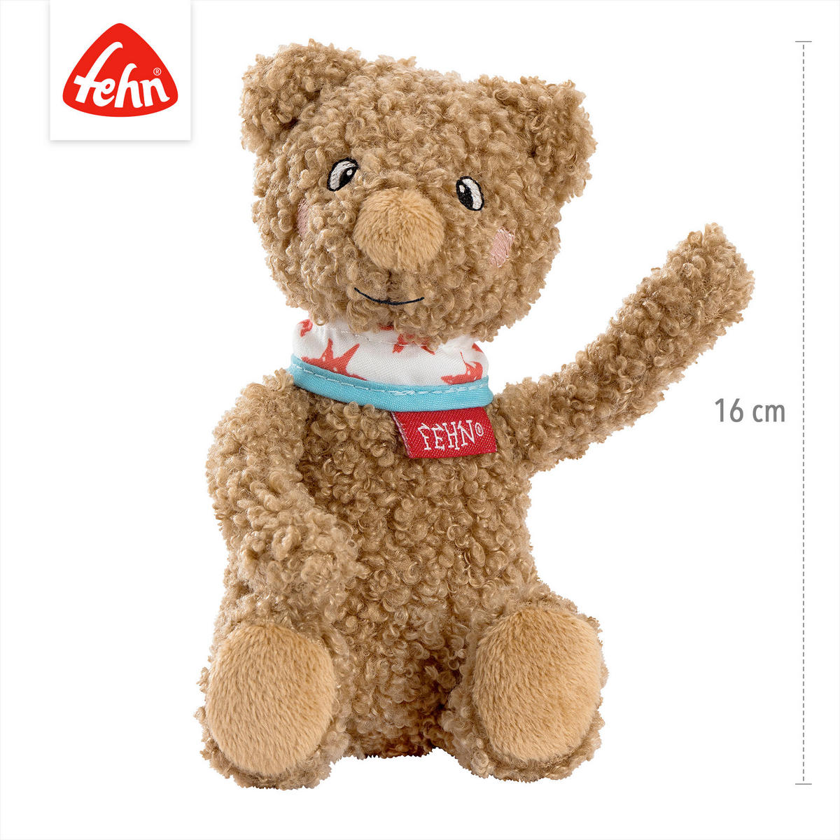 KUSCHELTIER Bär Fred  - Hellbraun, Basics, Textil (18,5/7/5,4cm) - Fehn