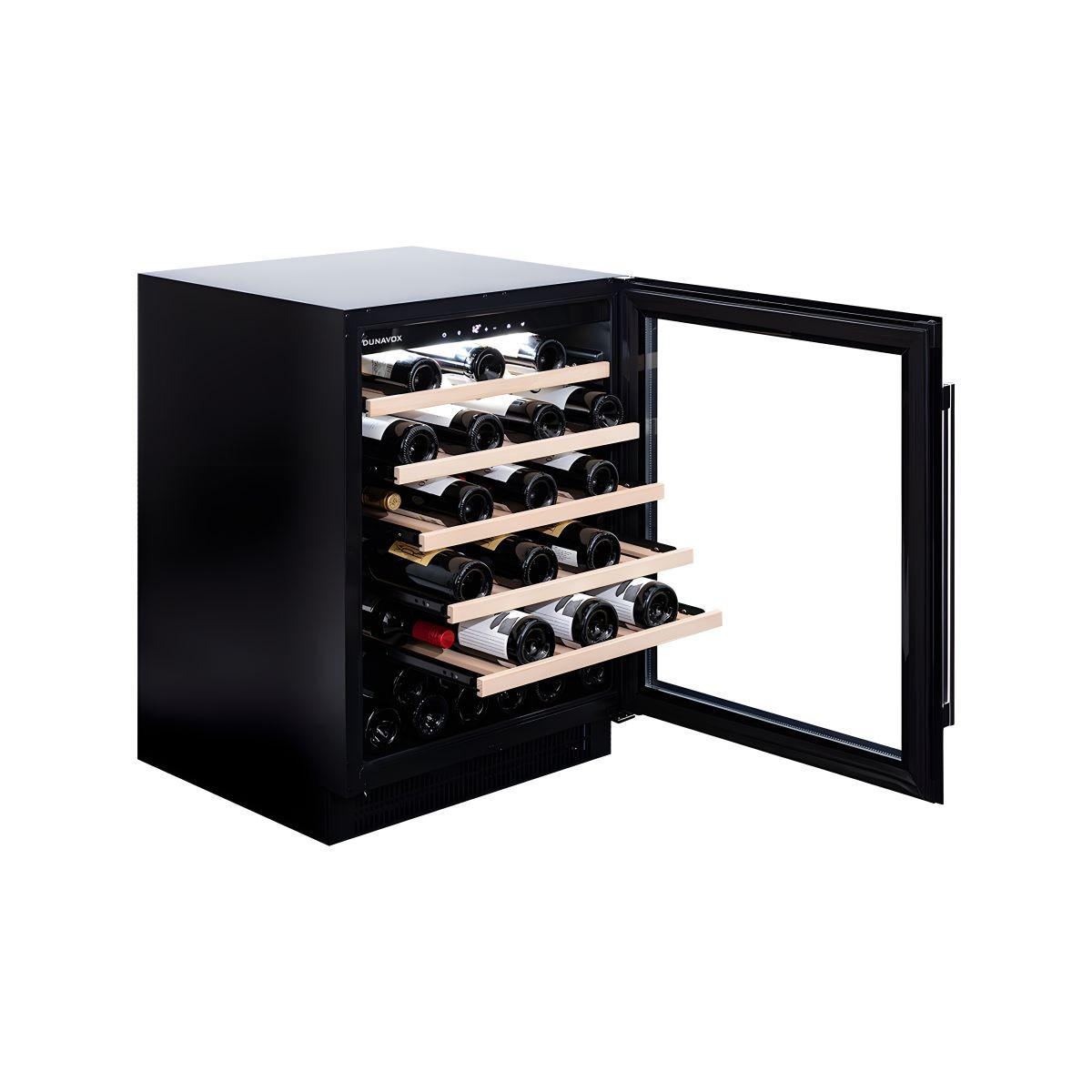 WEINKÜHLSCHRANK DAUF-46.138SS  - Edelstahlfarben, Basics, Glas/Holz (59,5/82/57cm)