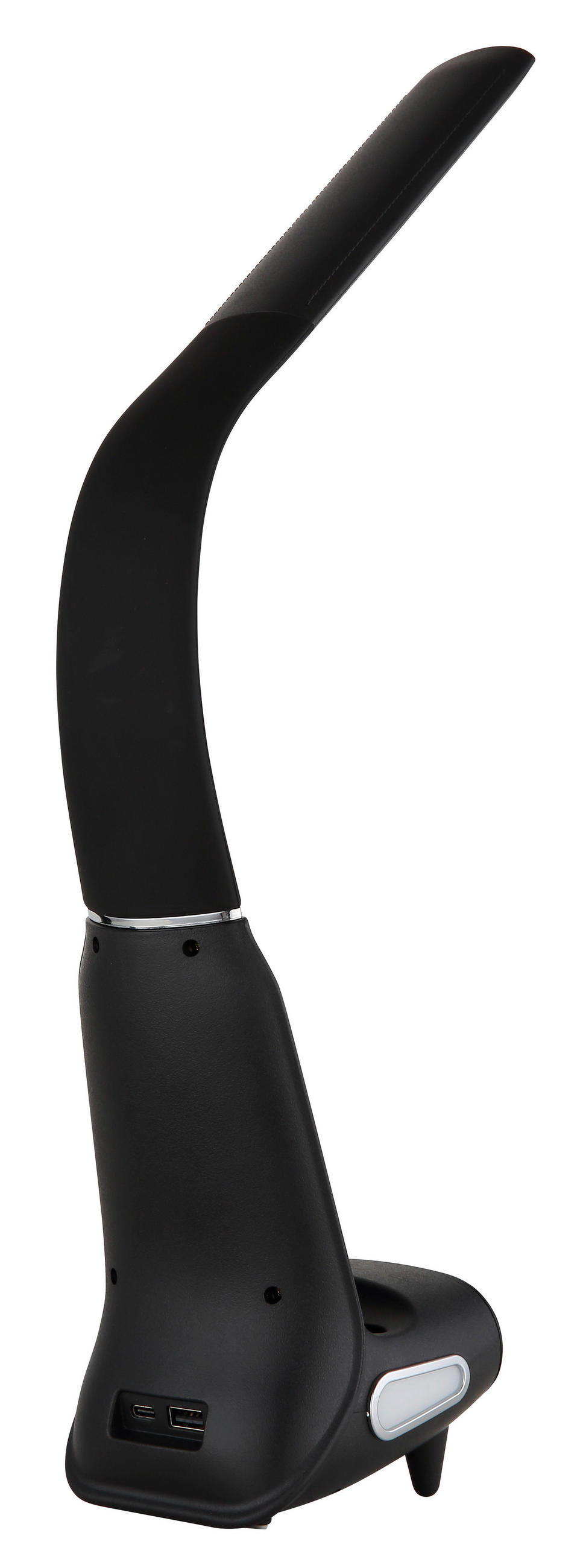 LED-TISCHLEUCHTE 25/10/50 cm   - Chromfarben/Schwarz, Design, Kunststoff (25/10/50cm) - Globo