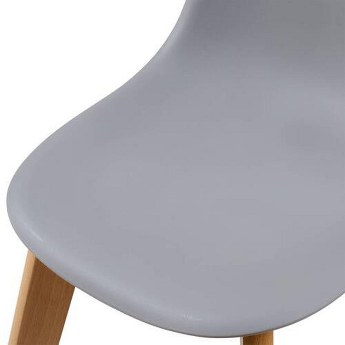 KINDERSTUHL  - Buchefarben/Grau, MODERN, Holz/Kunststoff (33/57/38cm) - P & B