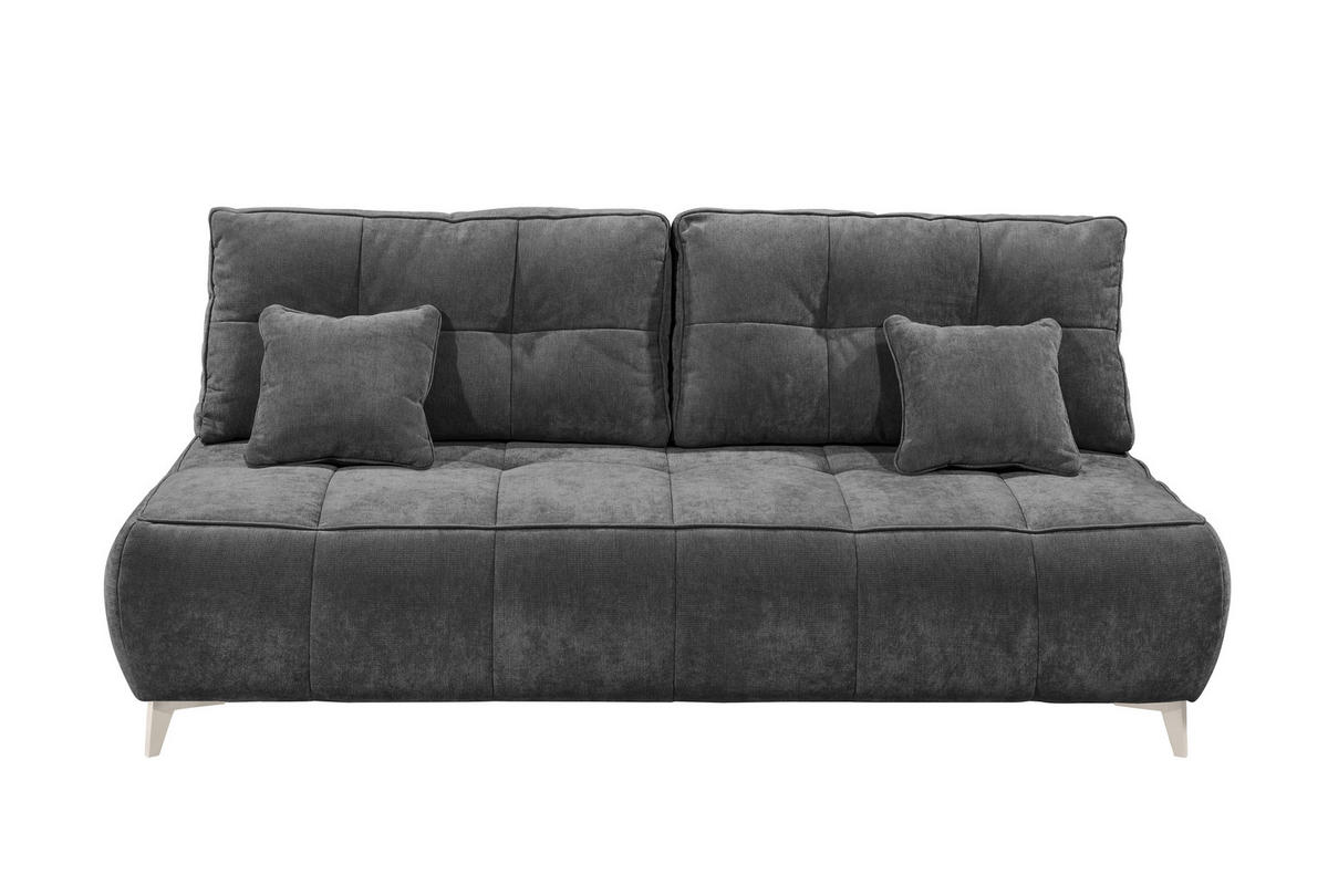 SCHLAFSOFA ELISA Webstoff Anthrazit  inkl. Bettkasten  - Kaschmir/Anthrazit, MODERN, Kunststoff/Textil (215/96/106cm) - MID.YOU