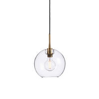 HÄNGLAMPA Gloria 26/23,5 cm  - klar/mässingsfärgad, Klassisk, metall/glas (26/23,5cm) - Belid