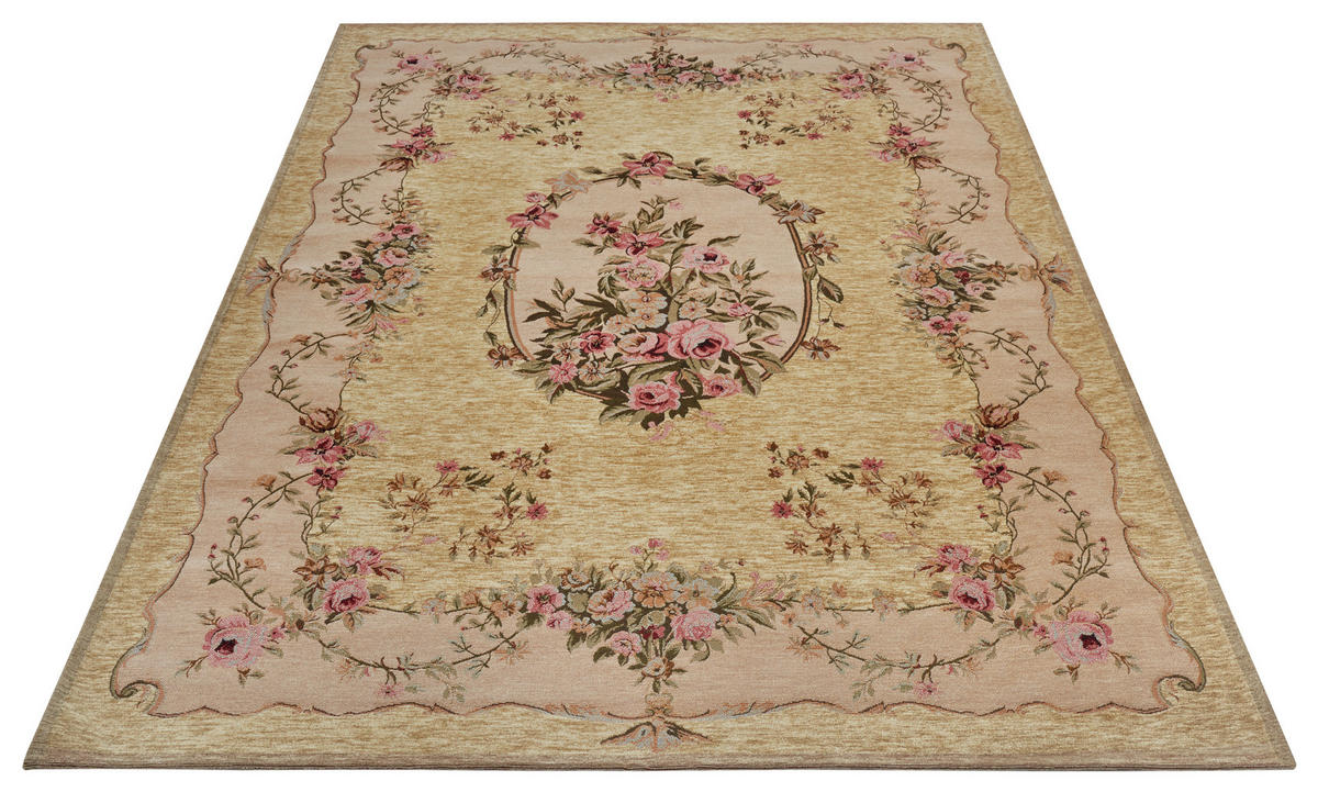 FLACHWEBETEPPICH 75/150 cm Gobelin Creme, Beige  - Beige/Creme, Design, Kunststoff/Textil (75/150cm)