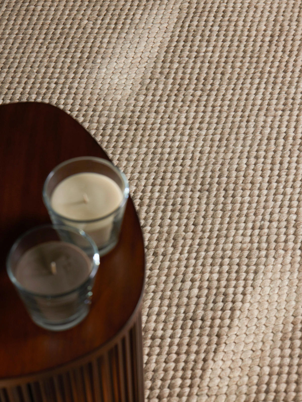 WOLLTEPPICH 200 cm Lyon Beige rund  - Beige, Basics, Textil (200cm) - Elle Decoration