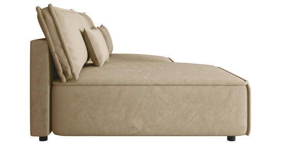 ECKSOFA Beige Webstoff Zierkissen, Rückenkissen, Rücken echt  - Beige/Schwarz, MODERN, Kunststoff/Textil (153/200cm) - Xora