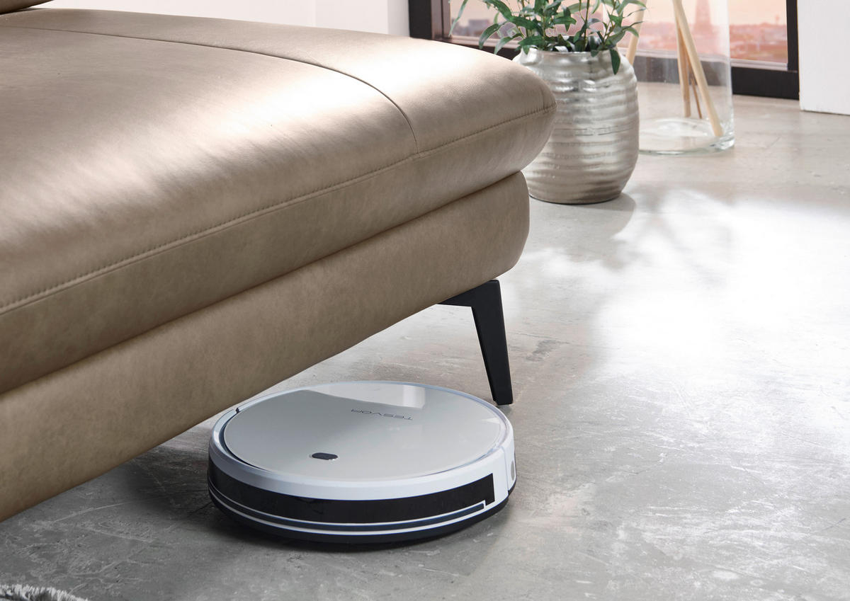 ECKSOFA in Echtleder Graubraun  - Graubraun/Schwarz, Design, Leder/Metall (325/157cm) - Dieter Knoll