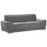 ZWEISITZER-SOFA Webstoff Dunkelgrau - Dunkelgrau/Silberfarben, Design, Holz/Textil (198/78/97cm) - Carryhome