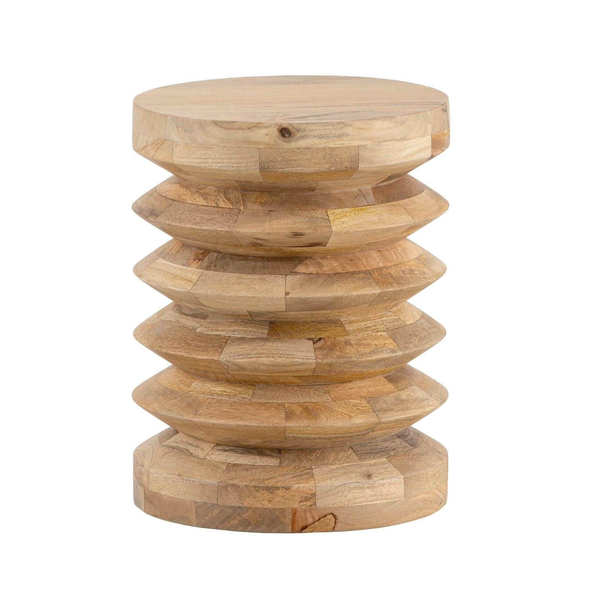 PRÍRUČNÝ STOLÍK, mangové drevo, hnedá - hnedá, Design, drevo (35/35/45cm) - Livetastic