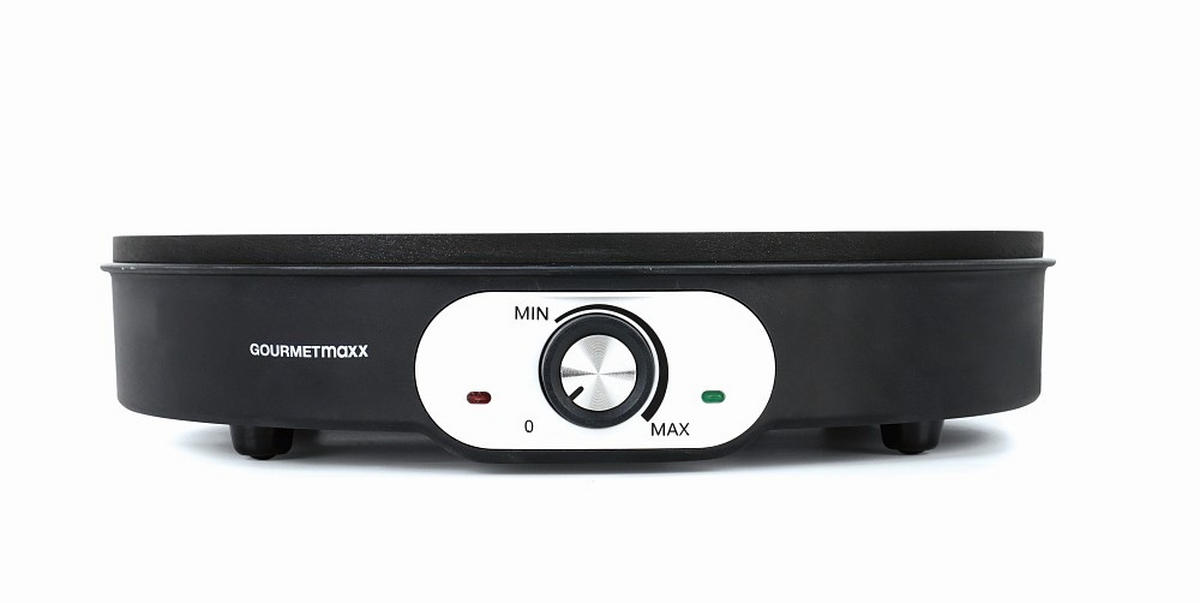 CREPESGERÄT GOURMETmaxx  - Schwarz, Basics, Holz/Kunststoff (32/30,6/6,7cm) - GOURMETMAXX