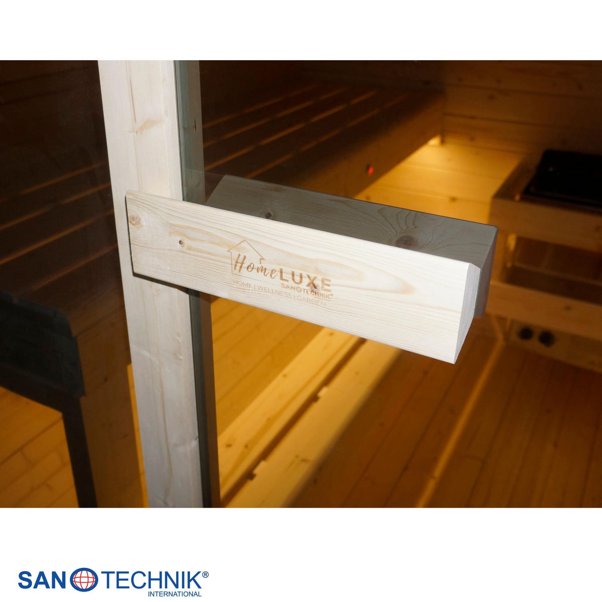 SUDOVÁ SAUNA - farba smreka, Konventionell, drevo/sklo (194,8/220/191,5cm) - Sanotechnik