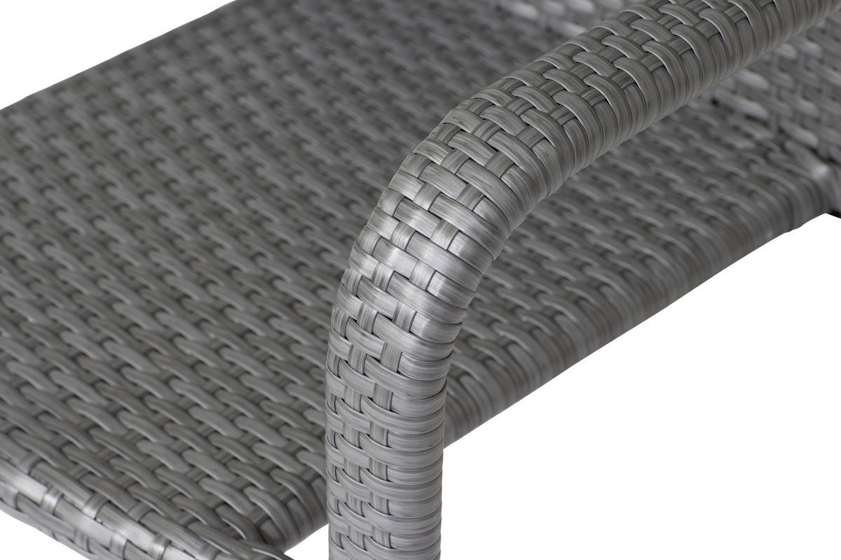 STAPELSESSEL - Grau, MODERN, Kunststoff/Metall (56/83/60cm) - Siena Garden