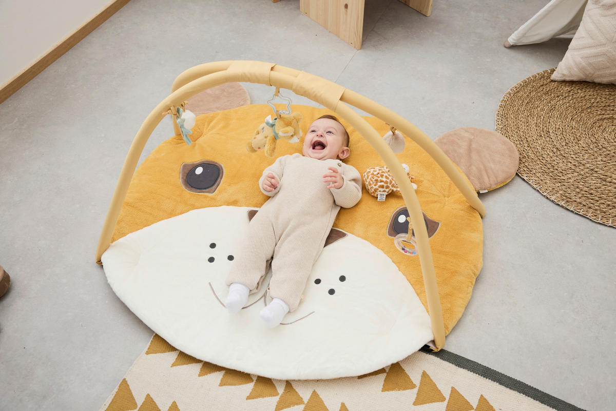 SPIELBOGEN Löwe Leo  - Hellgelb, Basics, Textil (100/80/3cm) - Sterntaler