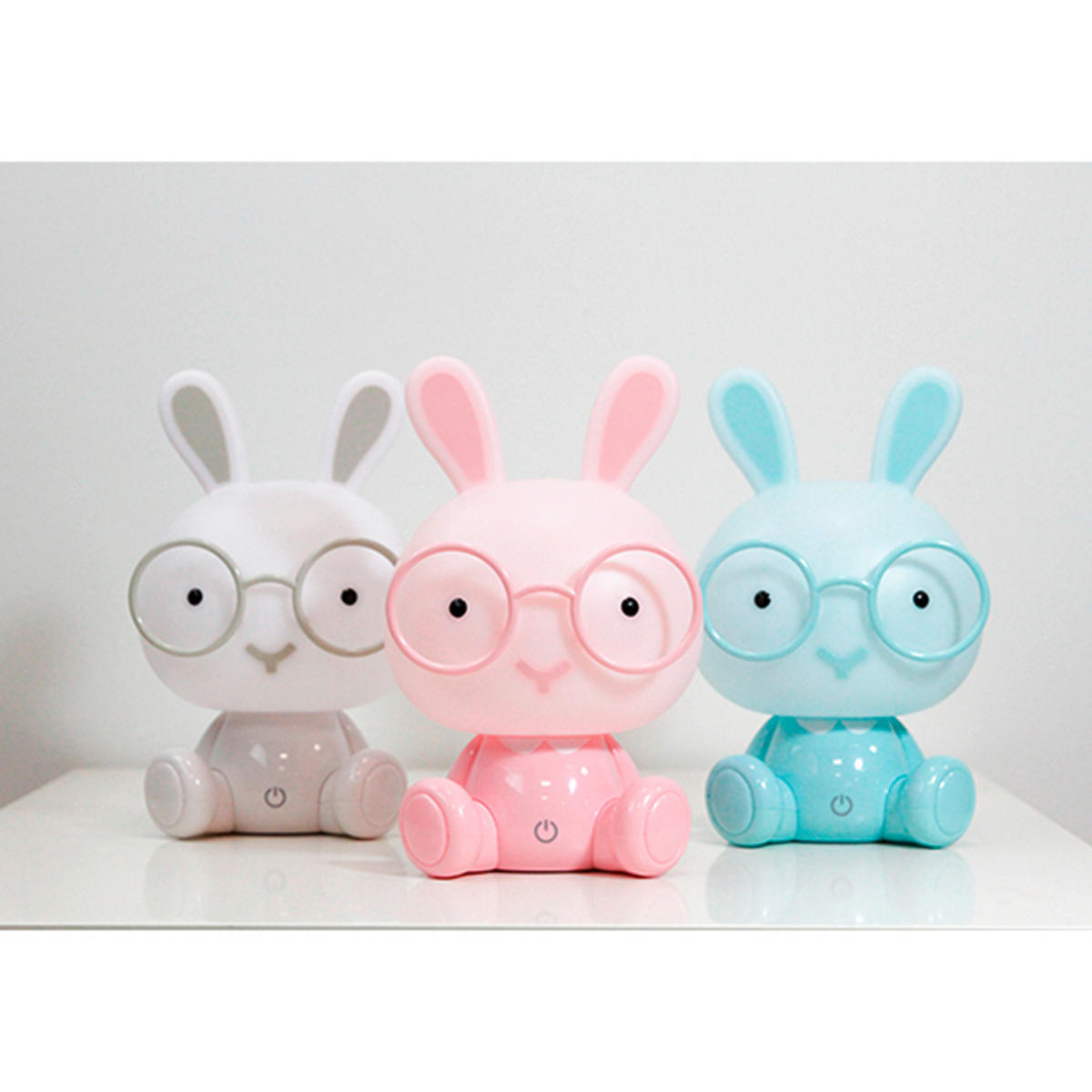 KINDERTISCHLEUCHTE 14/14/22 cm   - Weiß, Basics, Kunststoff (14/14/22cm)
