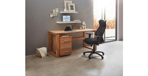 SCHREIBTISCH 160/70/75 cm  in Buchefarben  - Buchefarben, KONVENTIONELL, Holz (160/70/75cm) - Linea Natura