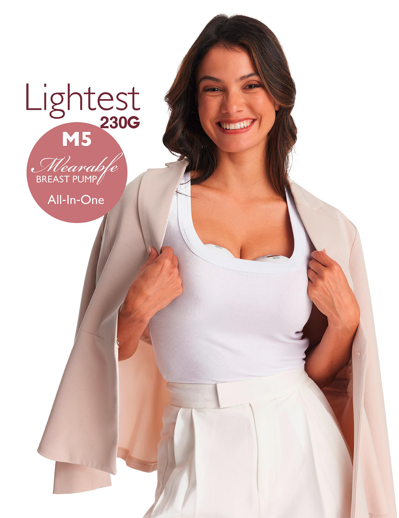 MILCHPUMPE  M5  - Basics (19/15/27,9cm) - Momcozy