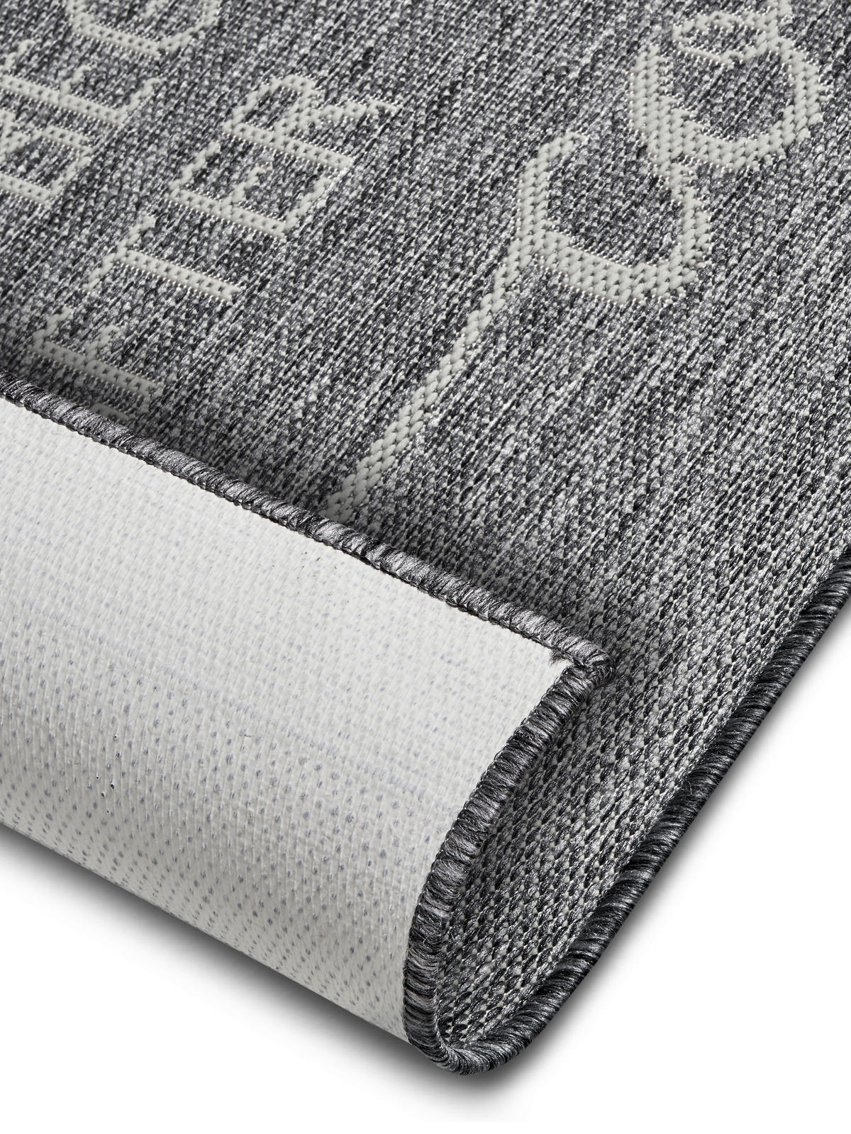 Ästhetisch: Küchenläufer (rech 62/150 cm Cucina Grau, Creme  - Creme/Grau, Design, Kunststoff (62/150cm) - Hanse Home