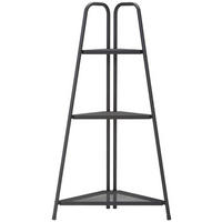 SAROKPOLC 62/114/40 cm fekete  - fekete, Trend, fém (62/114/40cm) - Landscape