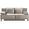 SCHLAFSOFA in Naturfarben  - Schwarz/Naturfarben, KONVENTIONELL, Textil/Metall (197/91/88cm) - Novel