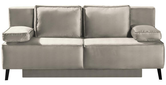 SCHLAFSOFA in Naturfarben  - Schwarz/Naturfarben, KONVENTIONELL, Textil/Metall (197/91/88cm) - Novel