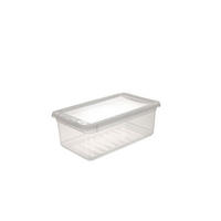 Škatla s pokrovom bea   33/19,5/12 cm     - prosojno, Basics, umetna masa (33/19,5/12cm)