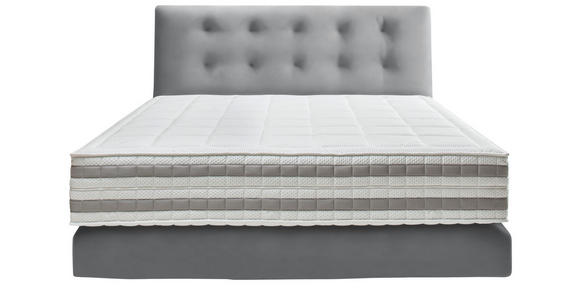 BOXSPRINGBETT 160/200 cm  in Grau  - Grau, KONVENTIONELL, Holz/Textil (160/200cm) - Dieter Knoll