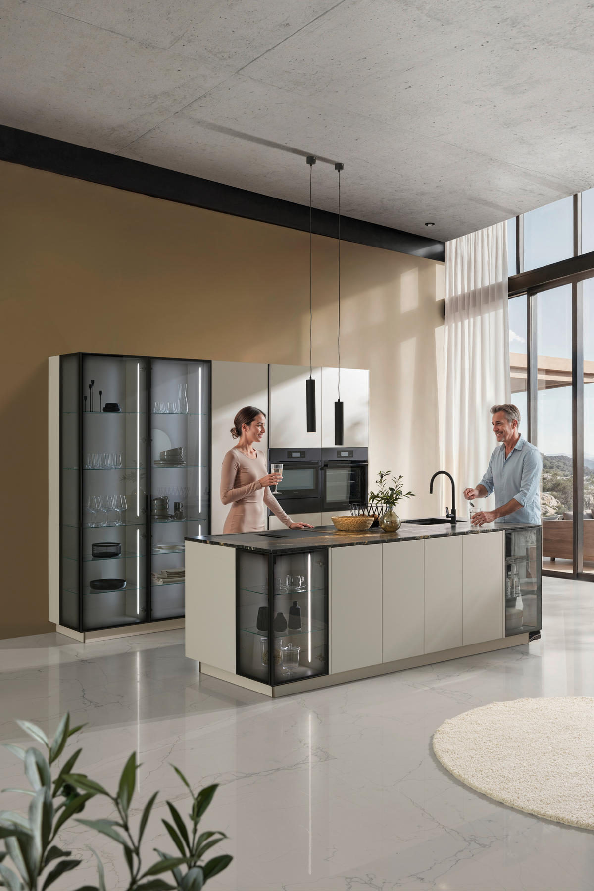 Bucătărie La Comandă   - cașmir, Design, material pe bază de lemn - Dieter Knoll