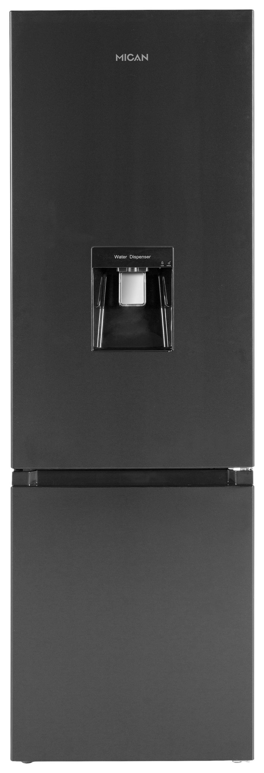 KÜHL-GEFRIER-KOMBINATION 54,5/178/54 cm SKHABMFDIWSE  - Schwarz, Basics, Glas/Metall (54,5/178/54cm) - Mican
