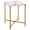 BEISTELLTISCH 39/39/53 cm Goldfarben quadratisch  - Goldfarben, Trend, Holzwerkstoff/Metall (39/39/53cm)