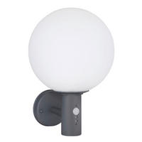 AUSSENWANDLEUCHTE - Weiss/Anthrazit, Konventionell, Glas/Metall (25/37cm) - Globo