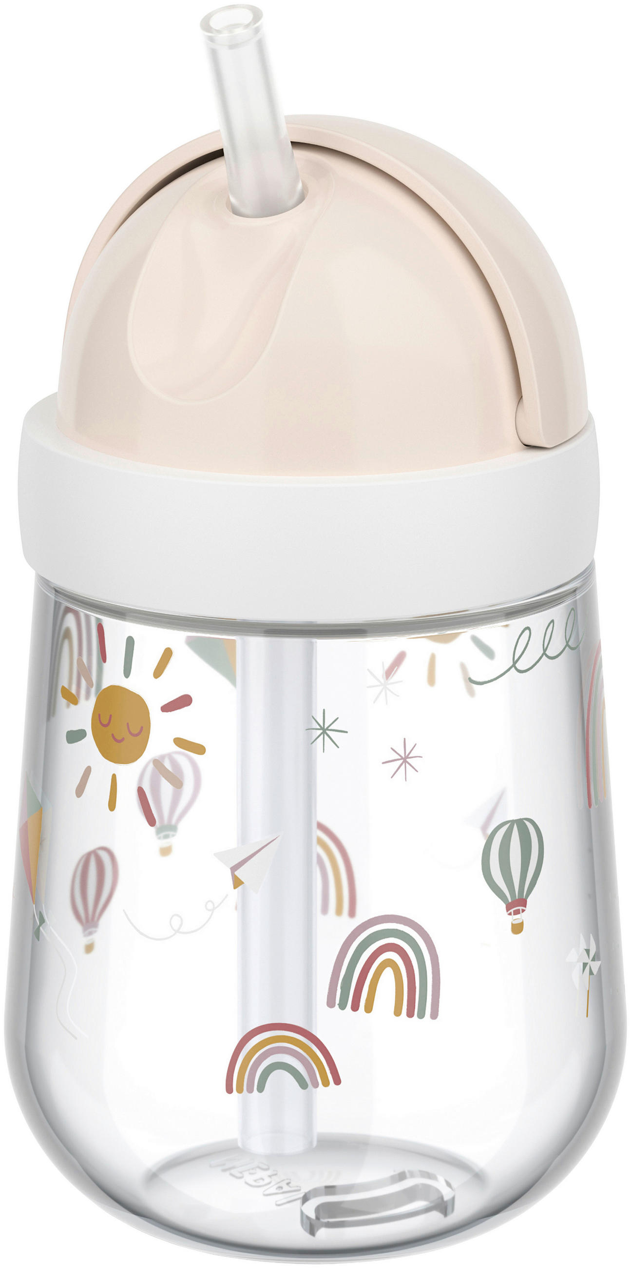 TRINKHALMBECHER - Multicolor, Basics, Kunststoff (8/8/19,8cm) - Mepal