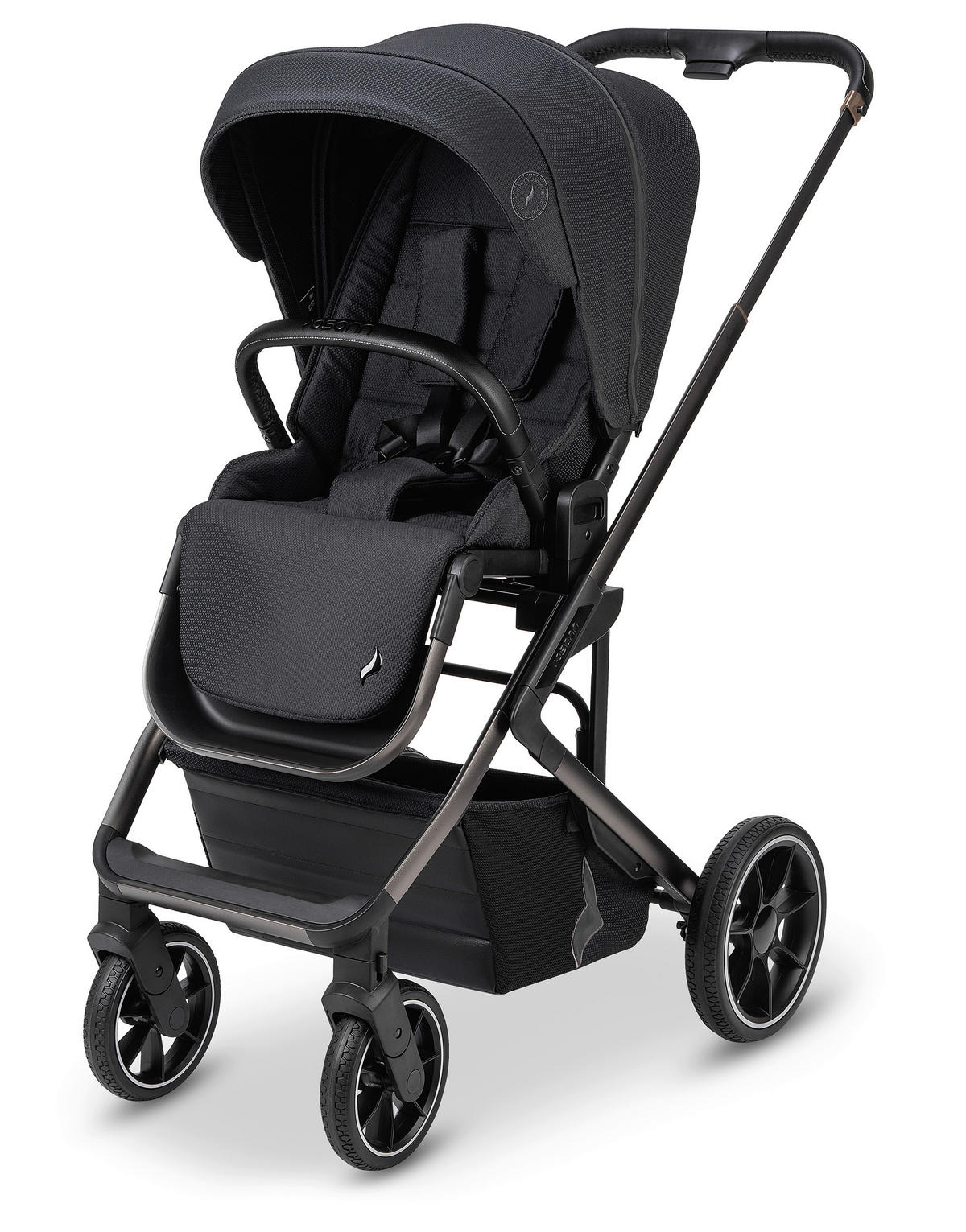 KOMBIKINDERWAGEN  Juntos  Coal  - Schwarz, Basics (84/97,5/53,5cm) - Osann