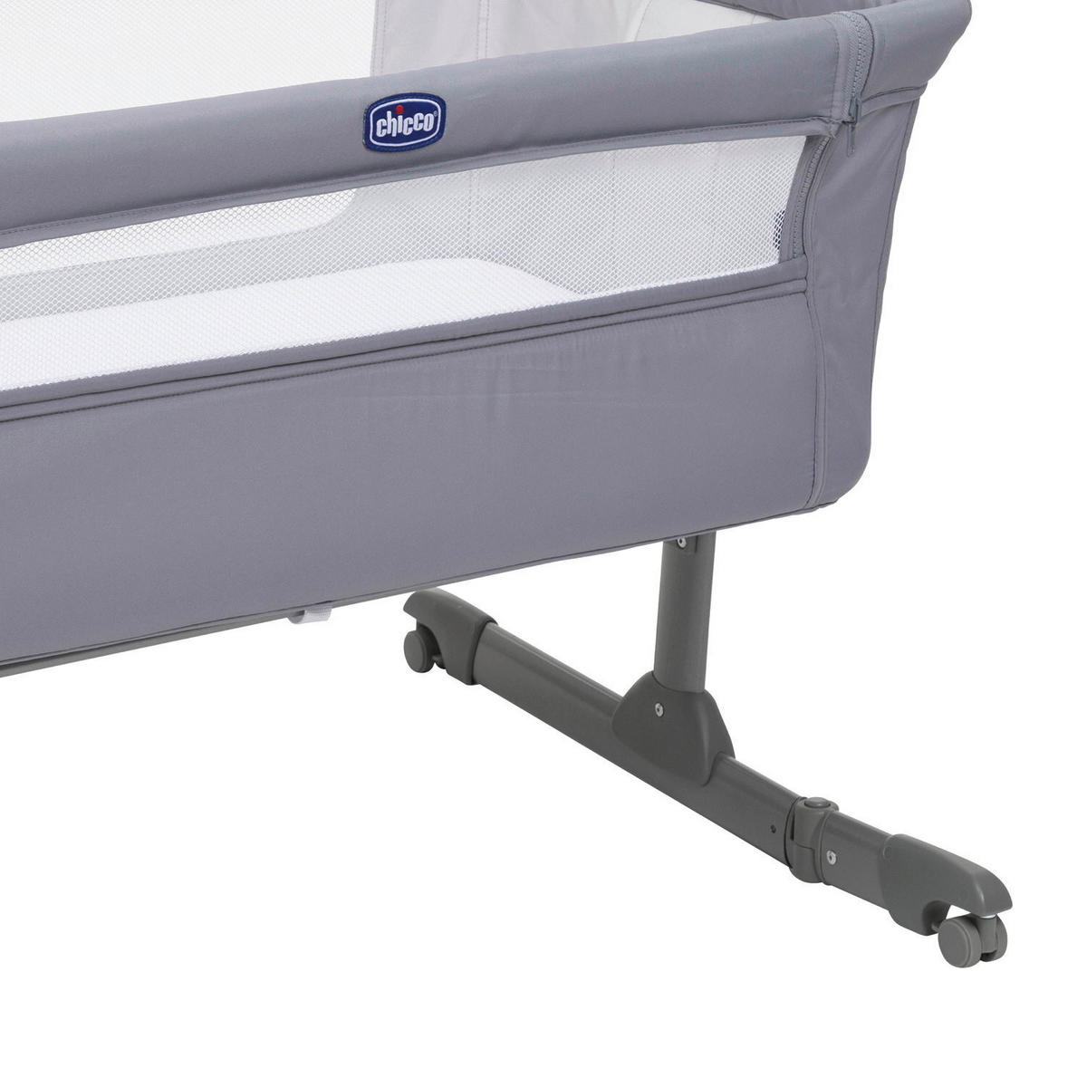 BEISTELLBETT NEXT2ME ESSENTIAL  - Grau, Basics, Textil/Metall (98/65/80/70,5cm) - Chicco